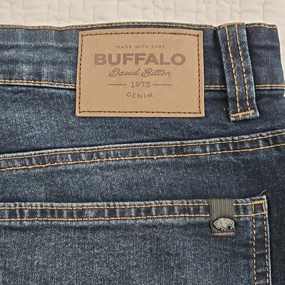 Buffalo David Bitton Evan Jeans NEW Men's 34x32 Stretch Slim Straight Denim NWT - Picture 15 of 16